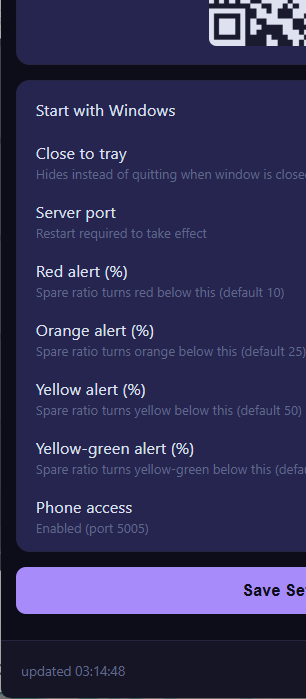 Claude Usage Desktop screenshot