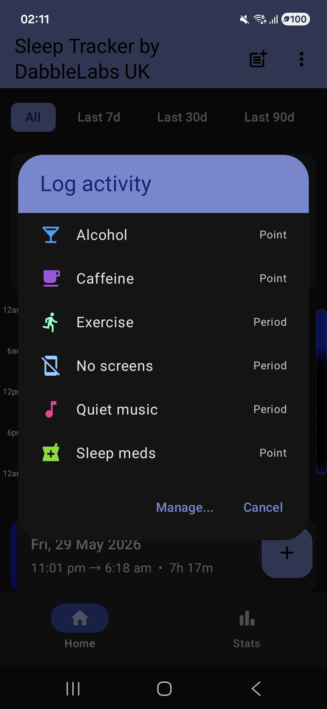 SleepTracker screenshot