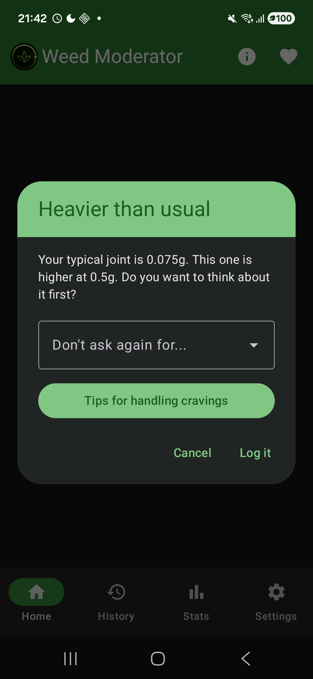Weed Moderator screenshot